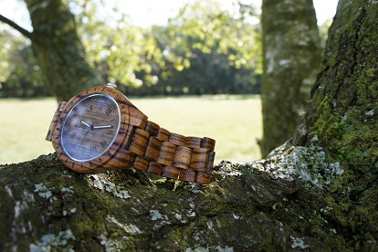 houten horloge voor dames plaatje